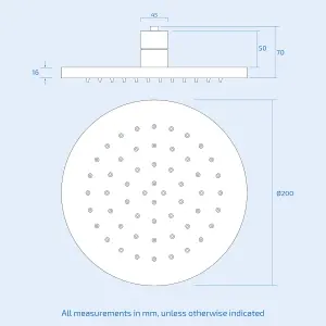 CALLA BATHROOM CONCEALED THERMOSTATIC SHOWER MIXER ROUND HYDRO POWER LED HEAD