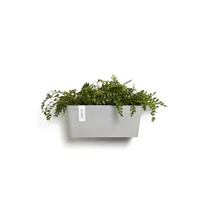 Manhattan Smooth Finish Wall Plant Pot White