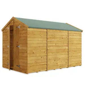 BillyOh Keeper Overlap Apex Wooden Shed - 10x6 - Windowless