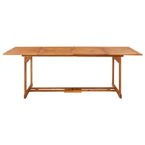 Berkfield Garden Dining Table 220x90x75 cm Solid Acacia Wood