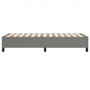 Berkfield Box Spring Bed Frame Dark Grey 90x190 cm 3FT Single Fabric