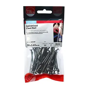 TIMCO Clout Nails Galvanised - 50 x 2.65