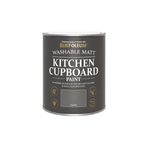 Rust-Oleum Graphite Matt Kitchen Cupboard paint, 750ml