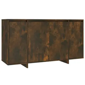 Gelula Sideboard 135 x 41 x 75 cm Engineered Wood Smoked Oak