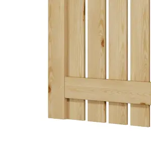 Garden Gate Wooden Fence Door with Door Latch for Home Yard 90cmW x 90cmH