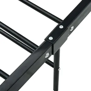 Berkfield Bed Frame Black Metal 90x200 cm