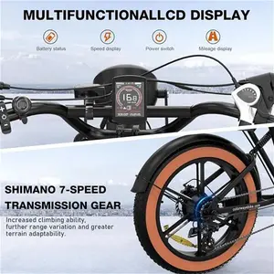 HITWAY 750W Electric Bike For Adults,20X4.0 Fat Tire Off-Road E Bike