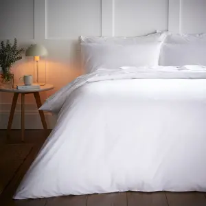 Bianca Bedding 200 Thread Count Temperature Controlling TENCEL™ Lyocell Duvet Cover Set with Pillowcase White