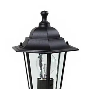 CGC Black Small Coach Lantern Post Pathway Light