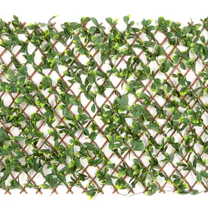 Best Artificial Laurel Leaf Lattice Trellis - Suitable for Outdoor Use - Weather & Fade Resistant