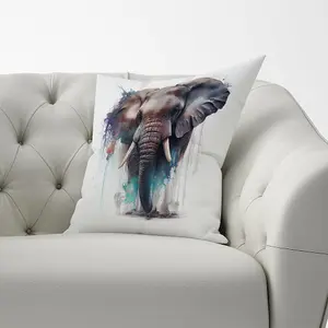 Elephant Splashart Cushions 60cm x 60cm