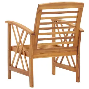 Berkfield Garden Chairs 2 pcs Solid Acacia Wood