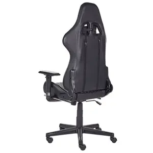 Gaming Chair Faux Leather Black VICTORY