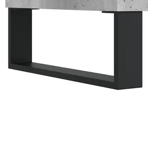 Berkfield TV Cabinet Concrete Grey 150x30x44.5 cm Engineered Wood