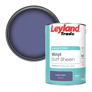 Leyland Trade Vinyl Soft Sheen Walls & Ceilings Emulsion Paint Purple Grapes (PPG1175-6) - 5L