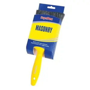 SupaDec Masonry Brush Yellow/Black (100mm)