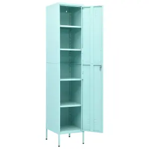 Berkfield Locker Cabinet Mint 35x46x180 cm Steel