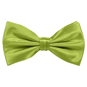 Jade Green Satin Polyester Bow Tie for Casual & Formal Wear, Wedding Party Accessory