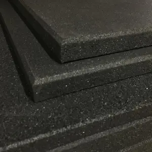 Rubber Crumb Gym Floor Tiles - 30mm Thick Heavy Duty Non-Slip Commercial Grade Gym Mats - 1m x 1m