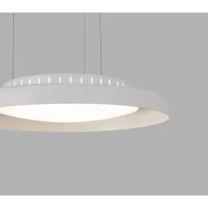 Luminosa Dolme LED Round Ceiling Pendant Light White