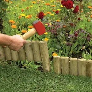 Wooden Outdoor Garden Border Fence - 1 Piece