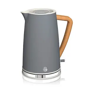 Swan Nordic Slate Grey 1.7 Litre Cordless Kettle and 2 Slice Toaster