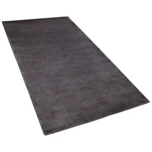 Viscose Area Rug 80 x 150 cm Dark Grey GESI II