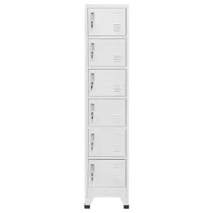 Berkfield Locker Cabinet Light Grey 38x40x180 cm Steel