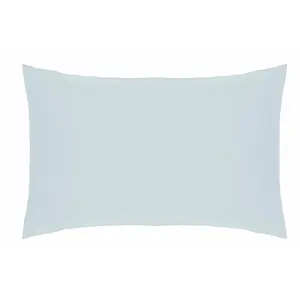 200 TC 50/50 Percale Polycotton 200 Thread Count Plain Cotton Blend Percale Housewife Pillowcase Duck Egg Blue