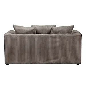 Lennox Grey Jumbo Cord  2 Seater Sofa