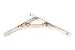 Polished Nickel Tyne Shelf Bracket (314mm x 250mm)