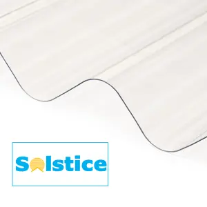 Solstice PVC Corrugated Clear Roofing Sheet 3m x 950mm x 0.8mm