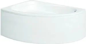 Cooke & Lewis Strand White Standard Acrylic Left-Handed Corner Bath (l)1495mm (w)1060mm