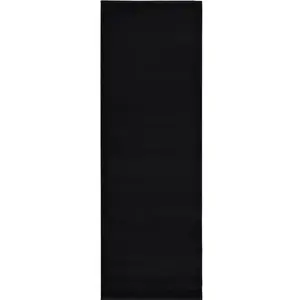 Maestro Collection Solid Design Rug in Black