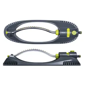 Adjustable Oscillating Bar Sprinkler up to 230m2 of lawn watered at once - Lime