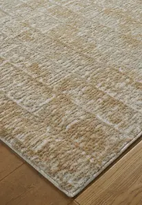 Melrose Manhattan Beige/Brown Low Pile Medium Area Rug 120/170cm