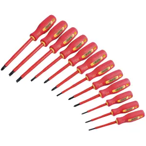 Draper Fully Insulated Screwdriver Set (12 Piece) 46541