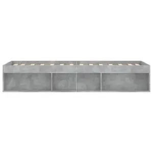 Berkfield Bed Frame Concrete Grey 75x190 cm Small Single