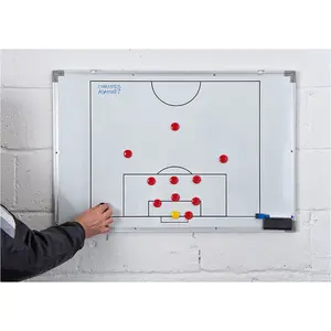 90 x 60cm Magnetic Double Sided Football Tactics Board - Wall Mounted Markers