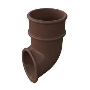 Brown Round 68mm Downpipe Shoe, Freeflow Rain Water Systems