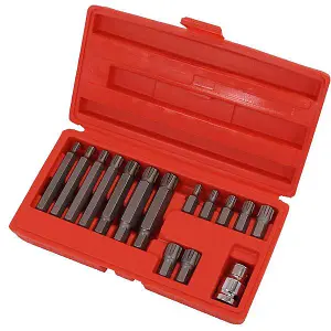 15 Piece Ribe Bit Set Socket Set (Neilsen CT0120)