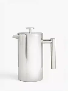 John Lewis Double Wall Coffee Press, Stainless Steel