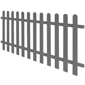 Ayia Grey Composite Fence Panels Grey / 80cm H x 200cm W