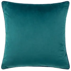 Paoletti Meridian Velvet Piped Feather Filled Cushion