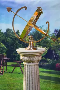 Solid Brass Armillary and Column