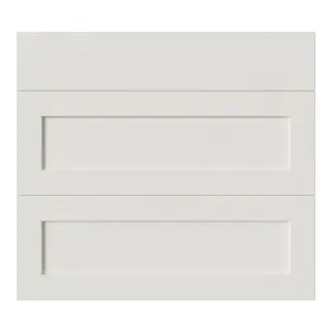 Tydeman Matt porcelain Shaker 3 drawer cabinet front (H)720mm (W)797mm (T)20mm