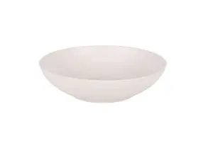 Malpica Mat Cream Embossed Stoneware Pasta bowls soup stew cereal 19.5cm Box of 6