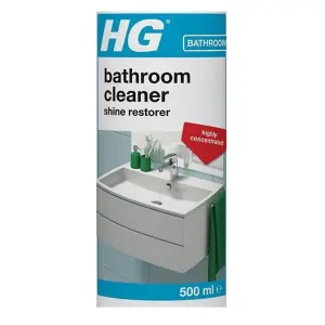 HG Bathroom Cleaner Shine Restorer, Bath Cleaner & Light Limescale Remover - 500ml