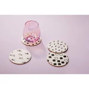 Maison by Premier Mimo Set Of 4 Eclectic All Sorts Coasters