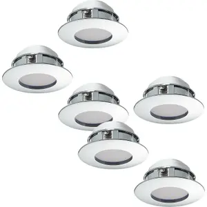 2 PACK 3 PACK Flush Ceiling Downlight Chrome Recessed Spotlight 6W LED